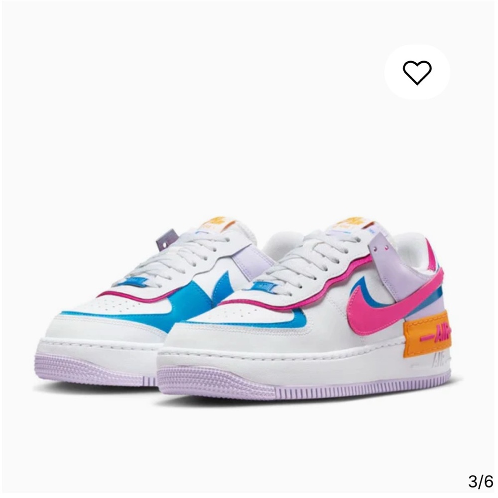 Nike Air Force 1 Low - White, Pink, Blue, Purple